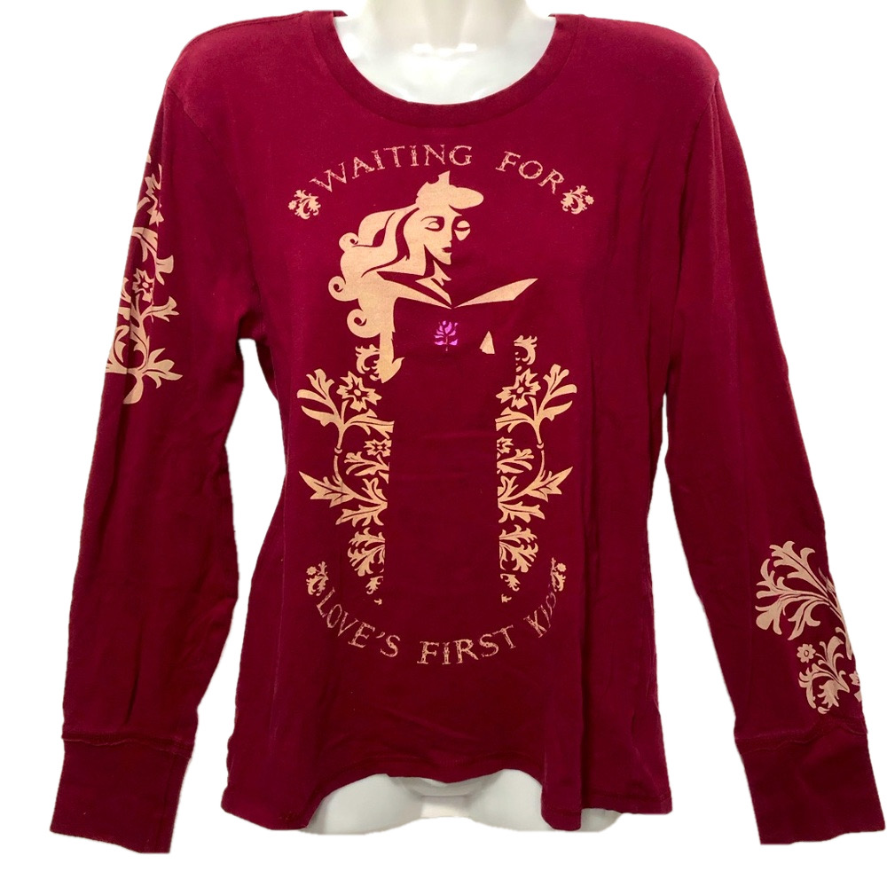 Disney Sleeping Beauty Long Sleeve T-Shirt Women's Size Medium